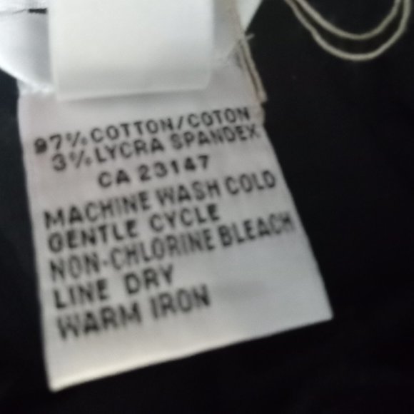 Vintage Talbots Black Stretch  Pants Size 8 - Picture 3 of 13
